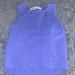 Zara Women's Vibrant Purple Tank Top